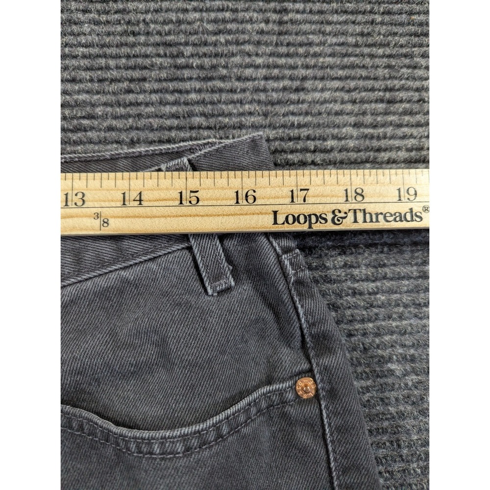 Levi's 550 Relaxed Fit Jeans Mens 36x36 Gray Denim Cotton Mid Rise Straight Leg - Picture 12 of 16